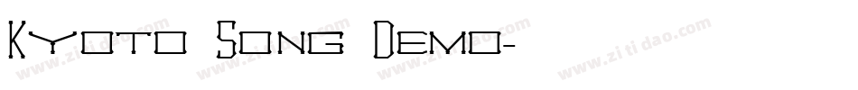 Kyoto Song Demo字体转换